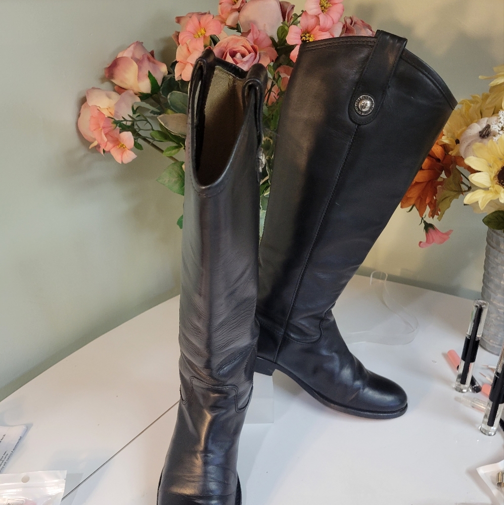 Frye Melissa leather riding boots. Gorgeous 7 - Picture 6 of 10